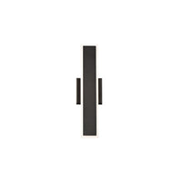 Bastone 18 in. LED Outdoor Wall Sconce Light 3500K in Black