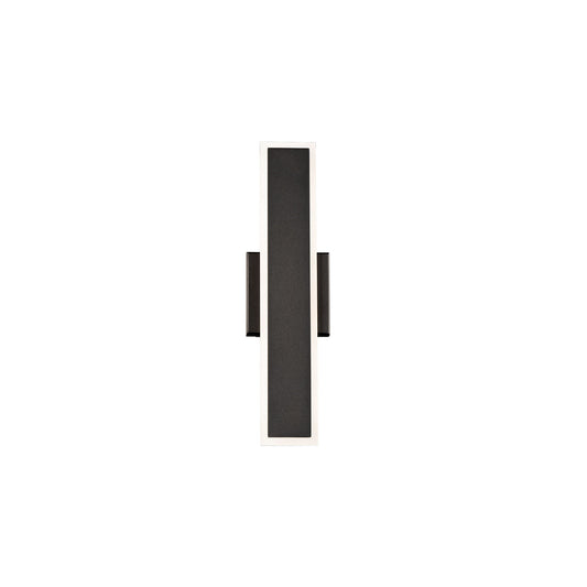 Bastone 18 in. LED Outdoor Wall Sconce Light 3000K in Black