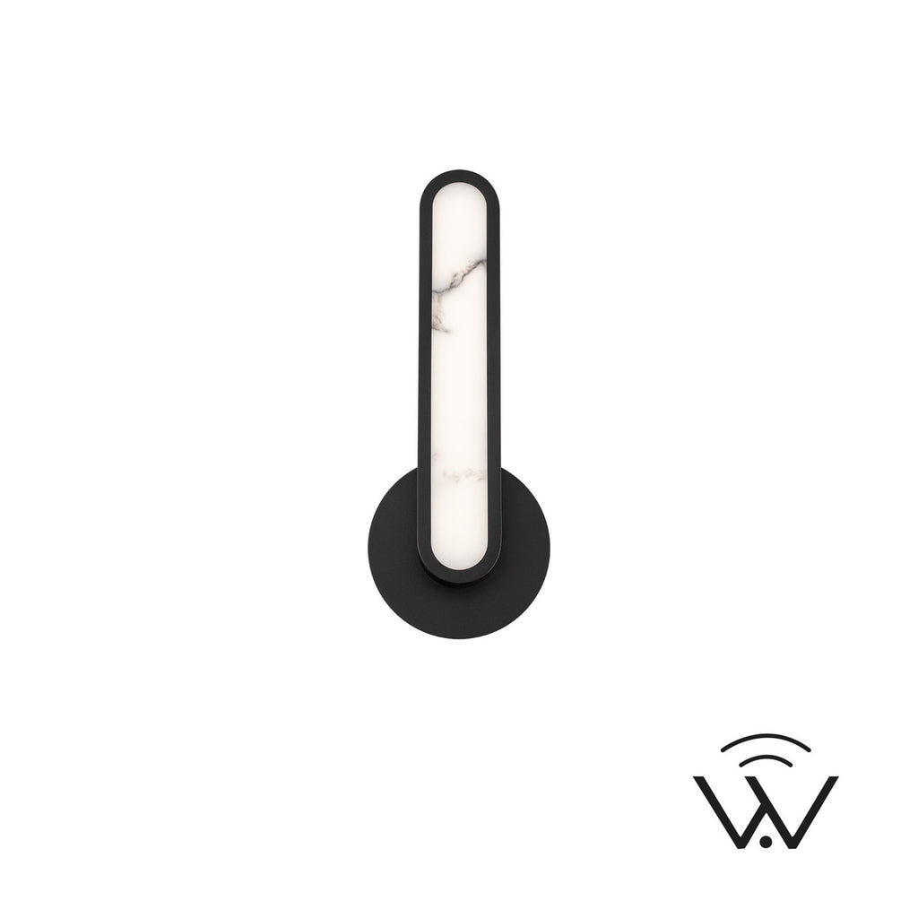 SERENA 15in. SCONCE WAC HOME - WS107615-TWA-BK