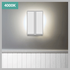LED Wall Sconce Panel Lights - Decorative Surface Mounted Light Fixtures - Choose From Sie, Mounting and Accessories