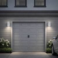 LED Square Cylinder Sconce Wall Light - 40 Watt - 1920 Lumens - Color Selectable 30K/40K/50K - 120V - White Finish - Dimmable Up/Down Light