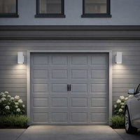 LED Square Cylinder Sconce Wall Light - 40 Watt - 1920 Lumens - Color Selectable 30K/40K/50K - 120V - White Finish - Dimmable Up/Down Light