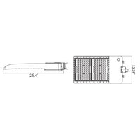 350 Watt LED Parking Lot Area Light - Trunnion Mount - 50000 Lumens - 5000K Daylight - 120-277V - Bronze Finish