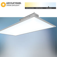 2x4 LED Flat Panel - Watt Selectable 24W,32W,40W - 5000 Max Lumens - 35K/40K/50K Color Selectable - 120-277V - Dimmable - For Recessed Drop Ceiling