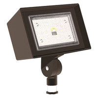 Ratio Flood Size 2 Micro Strike, Knuckle Mount, 26W, 44L, 5000K, Wide Distribution (6x6), 3500 Lumens, 120-277V Dark Bronze Textured