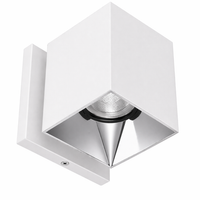 Zoron 5CCT Square Trimmed Wall Mount Narrow Beam White/Chrome - W4S-NCS-WTCH