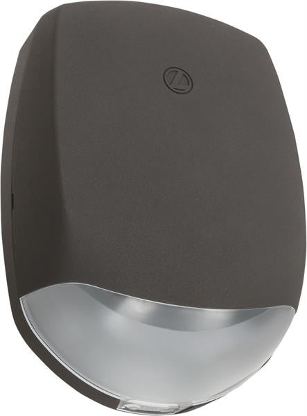 Basics™ Outdoor LED Emergency Light, Normally Off with internal battery, Dark bronze textured, 120-347VAC, Lithium iron phosphate, Wide Throw High, Cold weather