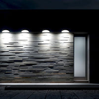 70 Watt LED Half Moon Wall Pack - 9446 Lumens - 5000K Daylight - 120-277V - Bronze Finish - Photocell
