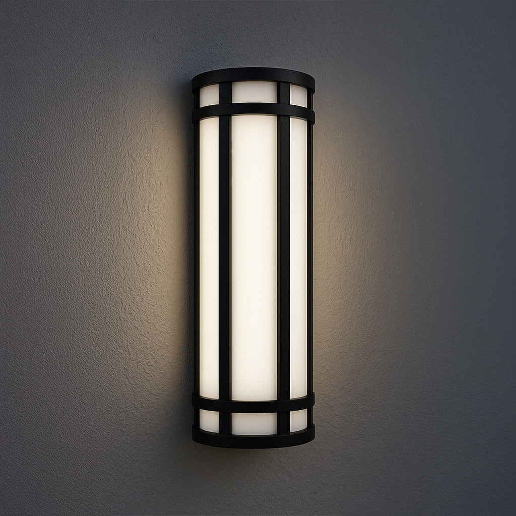 LED Decorative Wall Sconce Black Finish 20 Watt - 1,500 Lumens - 6X18 Inches - Color Tunable 30/40/50K