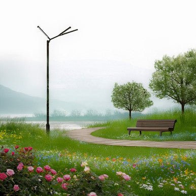 LED Tree Of Light - 9 Light Configuration - 225 Watt 28125 Lumens - 120-277V - Color Temperature Selectable 30K/40K/50K - Bronze Finish