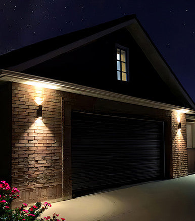 LED Architectural Outdoor Cylinder Up/Down Lights - Wall Sconces - 120-277V - Multiple Finish Options