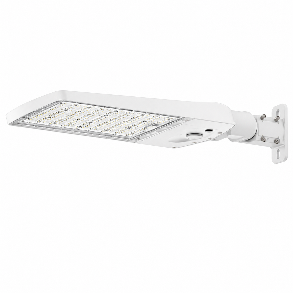 EAX LED Area Size 1,Adjustable light output,Switchable CCT- 3000K, 4000K, and 5000K,Switchable optics,120-347V,Less mount,White