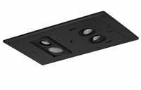 Dual-Lite EV4RIB Recessed Ceiling Mount LED Emergency Light with Spectron Self Diagnostic, Black Finish
