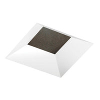 3IN Square Adjustable Pinhole, Black Specular, White Flangeless, Wet Location Listing