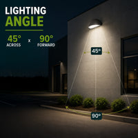 45 Watt LED Half Moon Wall Pack - 6300 Lumens - 4000K Cool Light - 120-277V - Bronze Finish - Photocell
