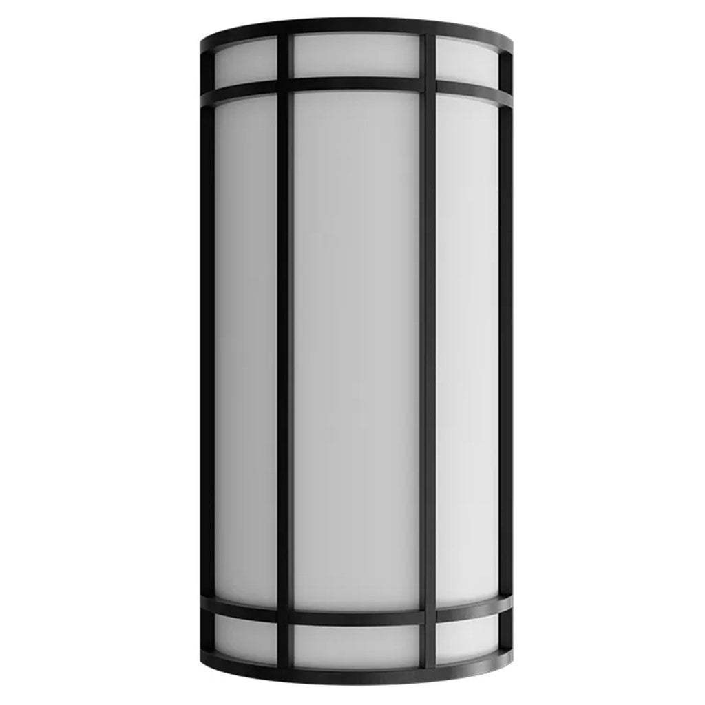LED Decorative Wall Sconce Black Finish Watt Selectable 15W/20W/25W - 2,400 Lumens - 9X18 Inches - Color Tunable 30/40/50K