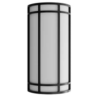 LED Decorative Wall Sconce Black Finish Watt Selectable 15W/20W/25W - 2,400 Lumens - 9X18 Inches - Color Tunable 30/40/50K