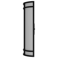 LED Decorative Wall Sconce Black Finish Watt Selectable 15W/20W/25W - 2,400 Lumens - 9X18 Inches - Color Tunable 30/40/50K