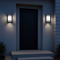 LED Decorative Wall Sconce Black Finish 12 Watt - 1,200 Lumens - 7X10 Inches - Color Tunable 27/30/35/40/50K