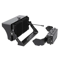 High Output LED Stadium Light - 850W - 200-480 Volts - Color Selectable 40K/50K/57K -125000 Lumen - Yoke Mount - Black Finish