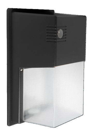 LED Rectangle Wall Pack With Photocell - Selectable 13/20/26 Watt - 4230 Max Lumens - Color Selectable 30K/40K/50K - 120-277V - Black Finish