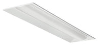 Basket LED lensed troffer 1x4, Nominal 4800 LM, Curved,  linear prismatic, Generic dimming driver (0-10v),  dims to 10%, 80+ CRI,  4000K
