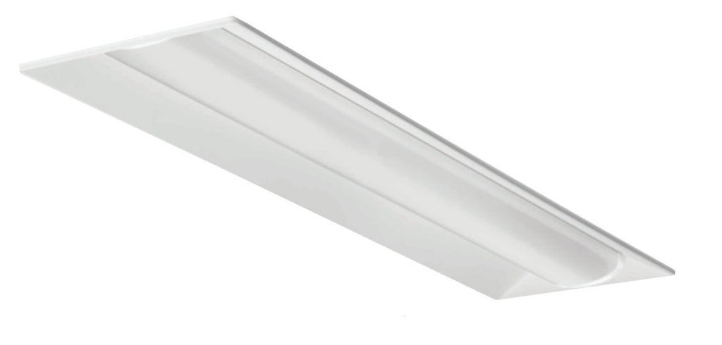 Basket LED lensed troffer 1x4, Nominal 4000 LM, Curved,  smooth, Generic dimming driver (0-10v),  dims to 1%, 80+ CRI,  4000K