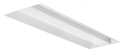Basket LED lensed troffer 1x4, Nominal 2000 LM, Square,  linear prisms, eldoLED dimming 1%, 80+ CRI,  3000K