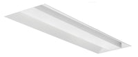 Basket LED lensed troffer 1x4, Nominal 2000 LM, Square,  linear prisms, eldoLED dimming 1%, 80+ CRI,  3000K
