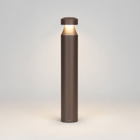 LED Bollard Lights - For Commercial Driveways and Parking Lots - Lens Free Cone Head - 24/19/14W - 3000 Max Lumens - Color Selectable 30K, 40K, 50K - Bronze Finish