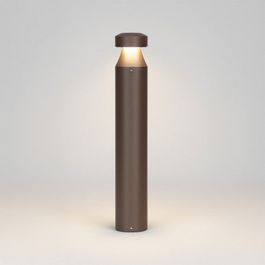 LED Bollard Lights - For Commercial Driveways and Parking Lots - Lens Free Cone Head - 24/19/14W - 3000 Max Lumens - Color Selectable 30K, 40K, 50K - Bronze Finish