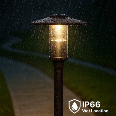 Indirect LED Post Light - Watt Selectable 40W/30W/20W/12W - Color Selectable 30K/40K/50K - 120-277V - 0-10V Dimmable - Bronze Finish