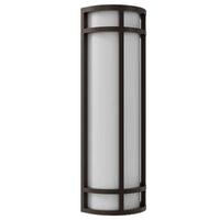 LED Decorative Wall Sconce Bronze Finish 20 Watt - 1,500 Lumens - 6X18 Inches - Color Tunable 30/40/50K