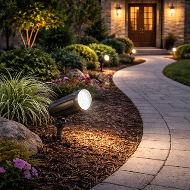 LED 120V Landscape Lights - Commercial Grade Spot Lights - Multiple Wattages Available With Different Color Temperatures and Mounting Methods