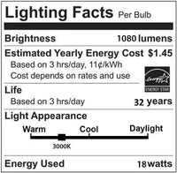 12 Inch LED Dome Light - 18 Watt - 1500 Lumens - 3000K Soft White - 120-277V - Dimmable - Matte Black
