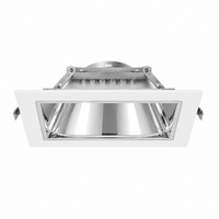 6in. Lensed Wall Wash Trim, Square, Specular Clear Reflector