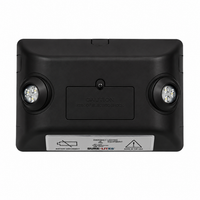LED Emergency Light, 2 Lamp Heads, Wall Mount, 120V/277V, 6W, Black Housing
