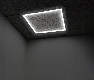 LED Grid Light for Recessed Drop Ceilings - 40 Watt - 4000 Lumens - Color Selectable 35K/40K/50K - 120-277V - Dimmable