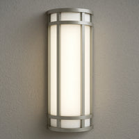 LED Decorative Wall Sconce Silver Finish 20 Watt - 1,500 Lumens - 6X18 Inches - Color Tunable 30/40/50K