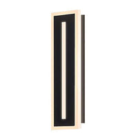 Decorative Center Lit LED Wall Sconce - 18in.X5-7/8in. - 18 Watt - Max Lumens 1186 - Color Temperature Selectable 30K/40K/50K - 120-277V - Black Finish
