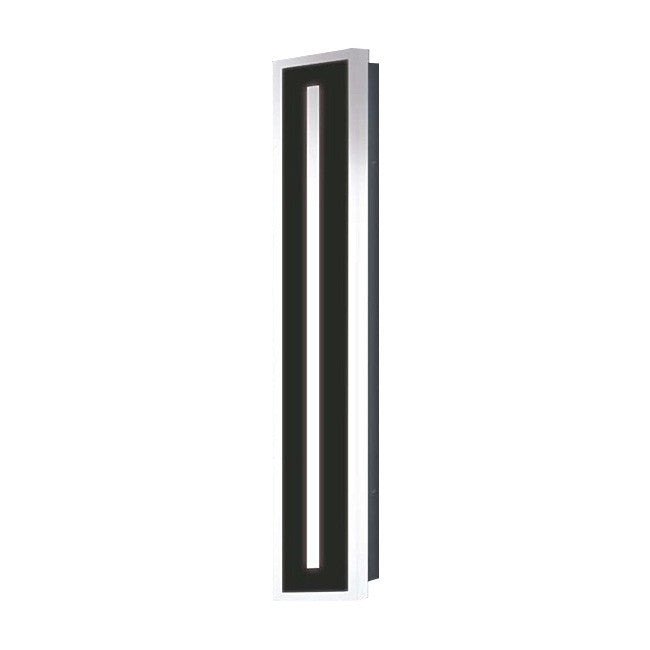 Decorative Center Lit LED Wall Sconce - 48in.X5-7/8in. - 36 Watt - Max Lumens 2108 - Color Temperature Selectable 30K/40K/50K - 120-277V - Black Finish