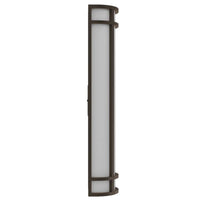 LED Decorative Wall Sconce Bronze Finish 25 Watt - 1,800 Lumens - 6X24 Inches - Color Tunable 30/40/50K