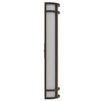 LED Decorative Wall Sconce Bronze Finish 25 Watt - 1,800 Lumens - 6X24 Inches - Color Tunable 30/40/50K