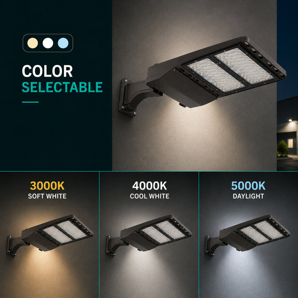LED Flood Light - Commercial Grade Outdoor Lights - Choose From Wattage, Color Temperature and Mounting Options