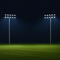 High Output LED Stadium Light - 850W - 200-480 Volts - Color Selectable 40K/50K/57K -125000 Lumen - Yoke Mount - Black Finish