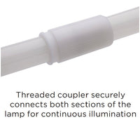 LED T8 Lamp - 8 Foot - 2 Quick Connect 4 Foot Tubes - Ballast Bypass Single Sided Wiring - Watt Selectable 24/32/40W - Color Temperature Selectable 30K/35K/40/50K/65K - 120-277V - Single Pin and HO End caps Included