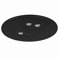 LED Emergency Light, 4 Lamp Head, 88 Lumens Per LED, Ceiling, Recessed Mount, 120/277V 4W, Black Housing, Self Diagnostic