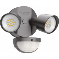 LED Residential Security Floodlights,LED,2 round heads,4000K,120V,Dark bronze finish