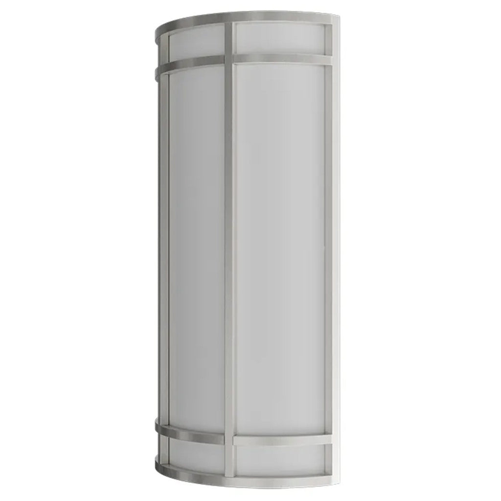 LED Decorative Wall Sconce Silver Finish Watt Selectable 15W/20W/25W - 2,400 Lumens - 9X18 Inches - Color Tunable 30/40/50K