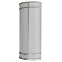 LED Decorative Wall Sconce Silver Finish Watt Selectable 15W/20W/25W - 2,400 Lumens - 9X18 Inches - Color Tunable 30/40/50K